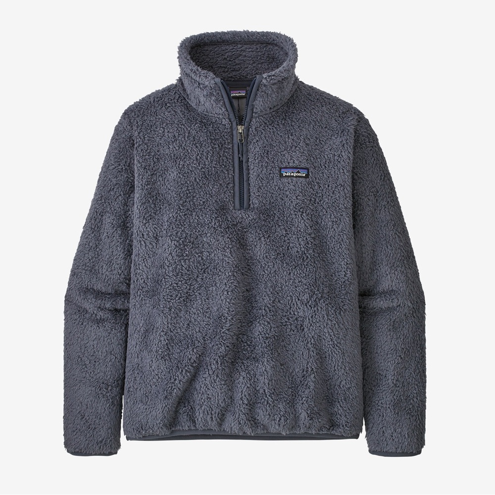 PATAGONIA Women's Los Gatos 1/4-Zip Fleece Pullover in Smolder Blue Size M